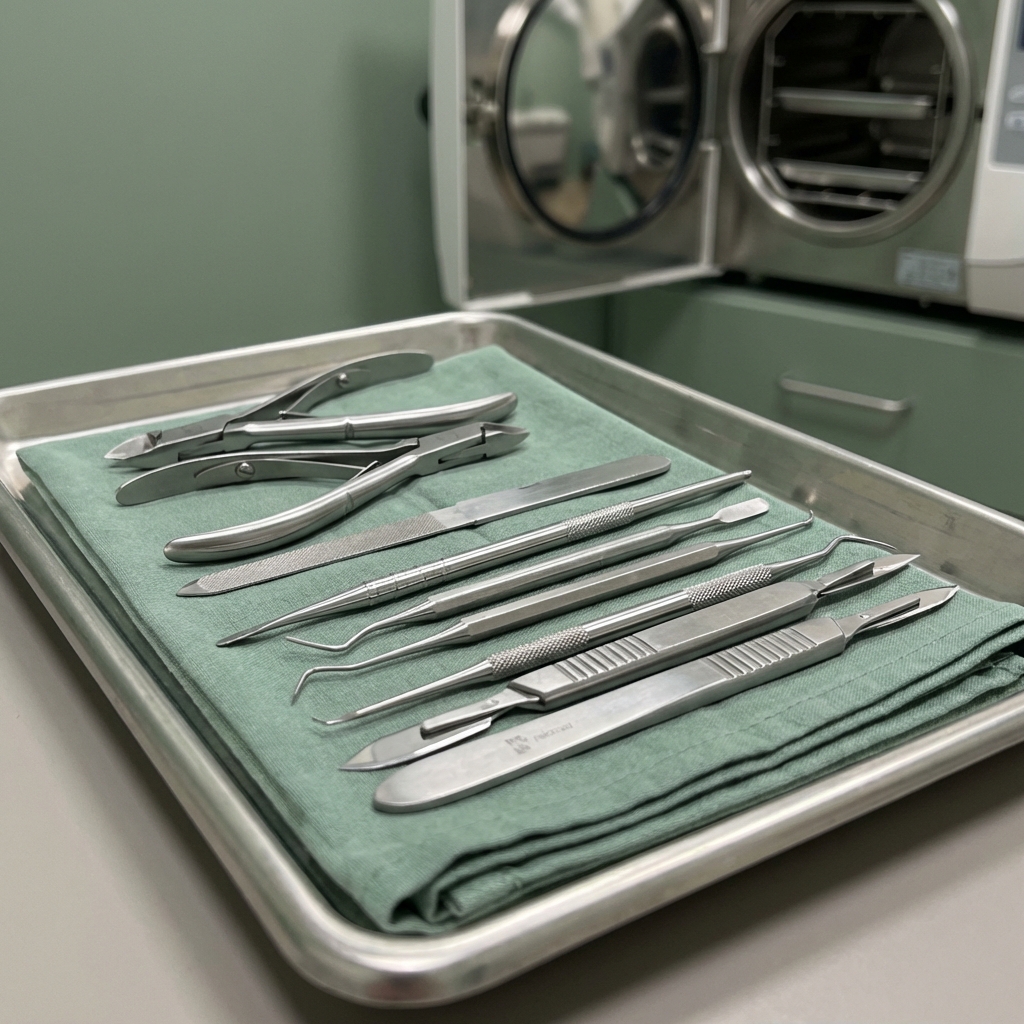 Sterylne narzędzia podologiczne